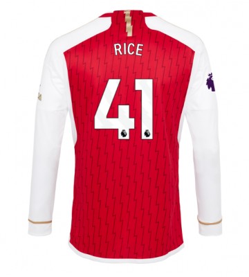 Arsenal Declan Rice #41 Koszulka Podstawowych 2023-24 Długi Rękaw